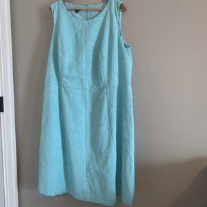 Talbots blue shift dress 18W excellent condition